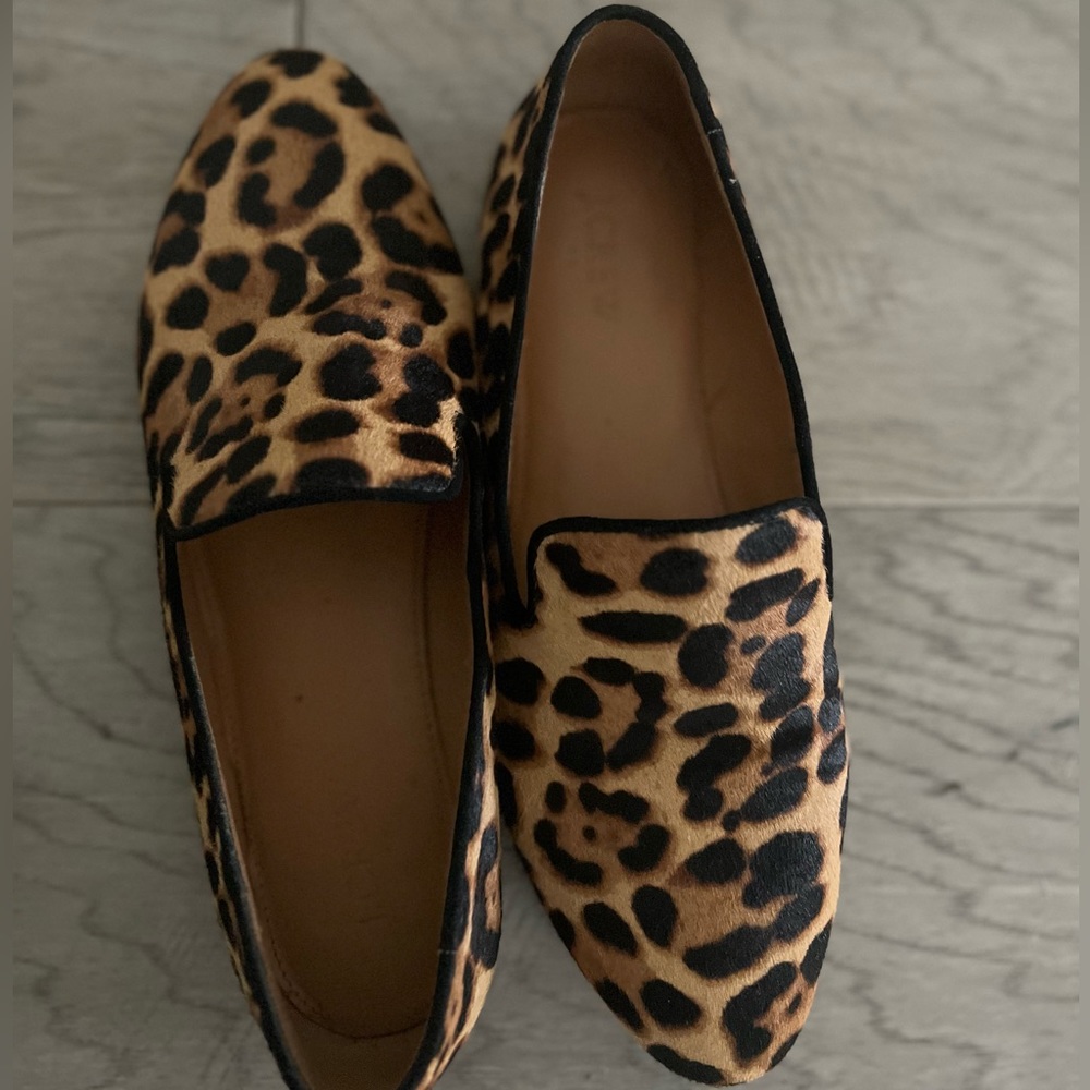 J. Crew Leopard Loafers